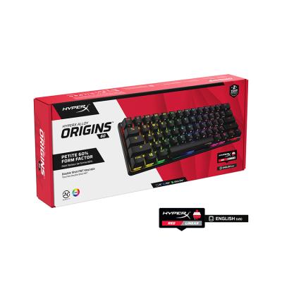 China Hyper Ghosting Wired Gaming Keyboard X Origins 60 Colorful RGB Backlit Mechanical Keyboard 61 Keys for sale