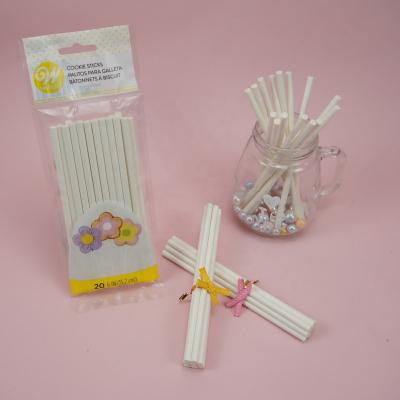 China Kids friendly; 5.5x152mm Environmentally Friendly DIY Cake Decoration Home Paper Sticks 20pcs Per Bag for sale