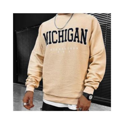 China Excellent Quality Sweater Men's Letter Print Men Plus Size Crewneck Sweater Hooded Pullover for sale