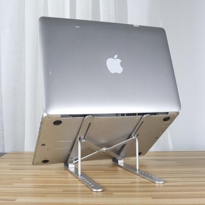 China Brand New Modern With High Quality Custom Aluminum Laptop Stand Nottable Computer Stand Silver Laptop For Businessmen for sale