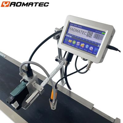 China Advertising Company YAOMATEC 25.4MM Variable Data Due Date Logo QRcode Barcode Printing Machine Batch Code Thermal Inkjet TIJ Line Printer for sale