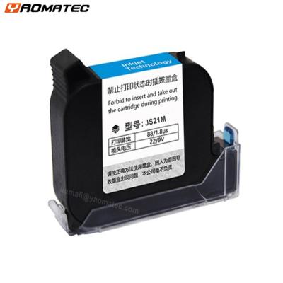 China Original Yaomatec JS21M 12.7mm ECO Quick-drying Solvent Based Quick Dry Ink Cartridge For Non Unencrypted Handheld Inkjet Printer for sale