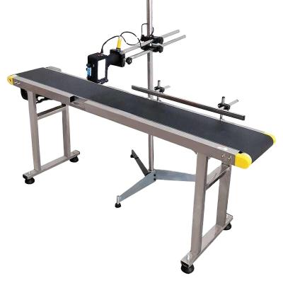 China Simple Operation Yaomatec Date Code Inkjet Printer Food Industry Production Line Adjustable Speed ​​PVC Rubber Portable Conveyor Belt for sale