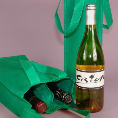 China Eco-friendly Reusable Nonwoven Tote Wine Bottle Cheap Custom Logo To Hold Beer And Wine Bag for sale