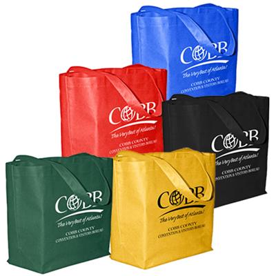 China Double Handle Logo Bag Non Woven Shopping Cheap High Quality Printed Non Woven Bag Packaging for sale