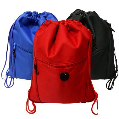 China Eco-friendly Promotional Drawstring Bag Tote, Custom Polyester Drawstring Backpack Bags, Gym Bag Drawstring for sale