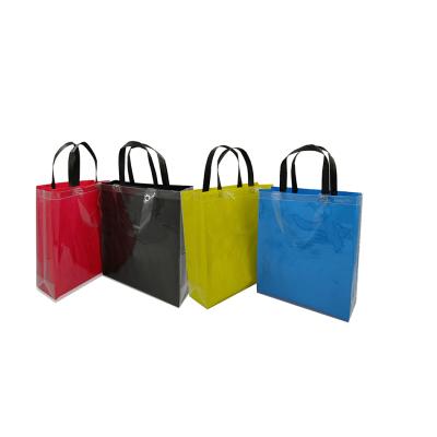 China Recyclable Laminated PP Woven Bag Handled With Transparent Bag for sale