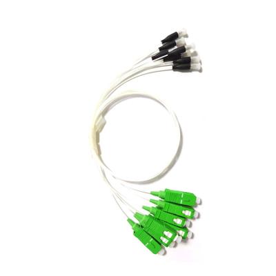 China FTTH Fc/apc Fiber Pigtail Single Mode Fc APC 12 Core Fiber Optic Pigtail 2.0mm for sale