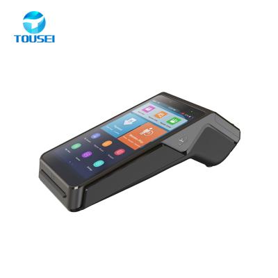 China Portable Android Mobile 5.5 Inch Payment Mobile POS Handheld Terminal With Printer Built-in System 1GBRAM+8GB ROM for sale