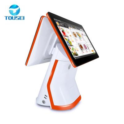 China Wireless Dual Monitor Hotel Restaurant POS Machine POS Terminal Wireless Device System Credit Payment For Cashier Supermarket Equipment for sale