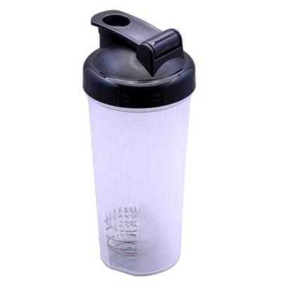 China Sustainable 500ml Fitness Water Bottle Protein Shaker Bottle With Blender Ball for sale