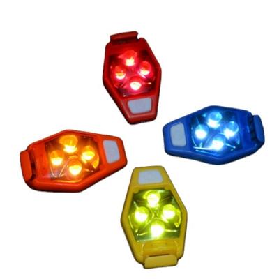 China ABS + Acrylic LED Safety Clip Waterproof Bike Light Lamp Running Lights for sale