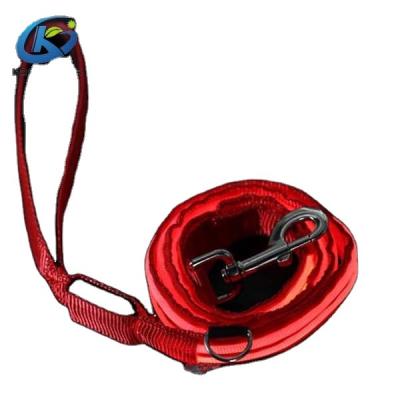 China Padded Neon Red USB LED Rechargeable Dog Collar for sale