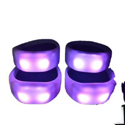 China ABS+Silicone Concert Party Use 2.4G Silicone LED Remote Control Wristbands for sale