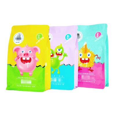 China Recyclable Custom Vertical Standup Kraft Paper Pouch Cookies Packaging Standup Bag Zipper Pouch For Snack Zipper Coffee Bags for sale