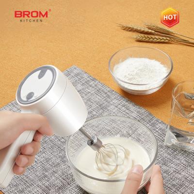 China Wholesale Cordless Handheld Electric Mixer Machine USB Plastic Food Blender for sale