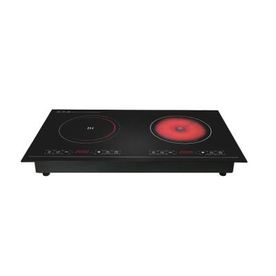 China Hotel 2 Burn Electric Induction Hot Plate Price Induction Cooker Commercial Infrared Cooker for sale