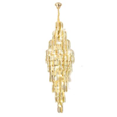 China Hot Selling Traditional High Quality Luxury Gold Living Room Style Indoor Crystal Chandelier Lamp for sale