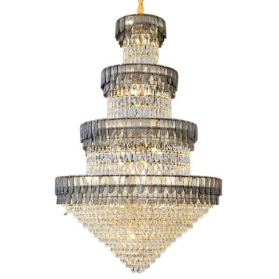 China Interior Luxury Style Crystal Lamp Traditional High Quality Living Room Bedroom Design Fashion Chandelier for sale