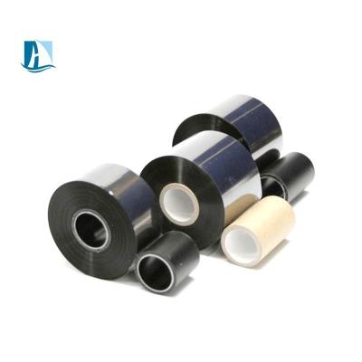 China 12 mm de ancho de transferencia térmica de cera de carbono negro cinta de impresora adecuada para la impresora en venta