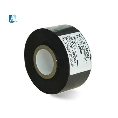 China 40mm*100m Green SCF900 Hot Stamping Foil Color Ribbon for Date Printer Barcode Ribbon for sale