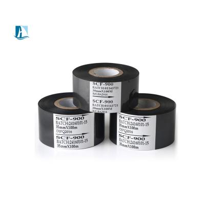 China Print Production Date Original SCF900 30mm*100m Thermal Ribbon for Batch Number Printing for sale