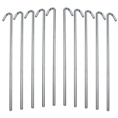 China Outdoor Camping Hiking Travelling Heavy Duty Metal Yard Stakes, Garden Edging Fence Hook,Tent Pegs for Outdoor Camping for sale