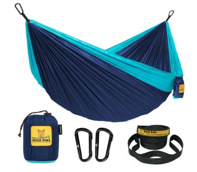 China Modern Custom Logo Double and Single Travel Lightweight Portable Outdoor Camping Hammocks for sale