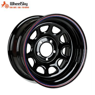 China All High Quality Trailers And 4x4 Vehicles Wheelsky D Window Wheels 16 Inch 16x8.0 PCD 5x114.3 Steel Rim For 4x4 for sale