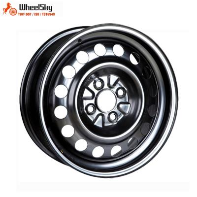 China Car Make For North American Multipal Use Wheelsky 564209 15x6.0 4x100 15 Inch Steel Wheel Rims For Passenger Car for sale