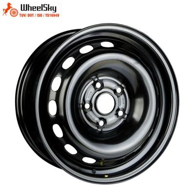 China Car Drive To VW Golf V Plus / Golf VI / Jetta / Touran / Touran Wheelsky Popular Design 675602 16x6.5 5x112 Cross 16 Inch Wheel Black Steel Rims for sale