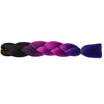 China Hot Selling Yaki Hair Wholesaler 26INCH JumboBraiding Braiding FOB Asymmetric Gradient Colors Extension for sale