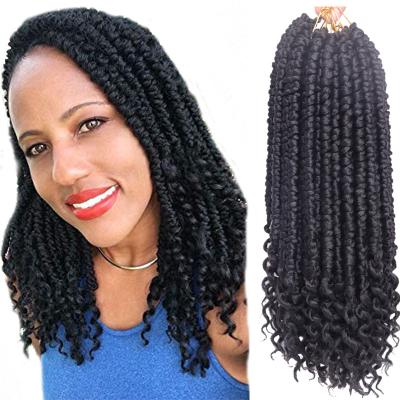 China Synthetic Hair Pre - Senegalese Twist Hair Crochet Braids Bob Spring Twist Short Curly Braiding Hair for sale