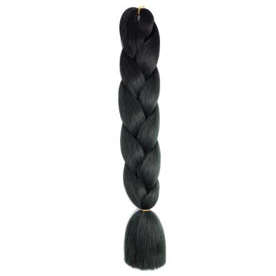 China Ombre Yaki Braiding Hair Synthetic Daily Decoration Braiding Super Jumbo Hair Crochet Braids For Hair Extension100g 24inch for sale