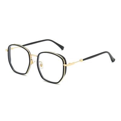 China 2022 New Fashion Frame Clear Blue Light Large Anti Blocking Glass Eyewear Optical Glasses for sale