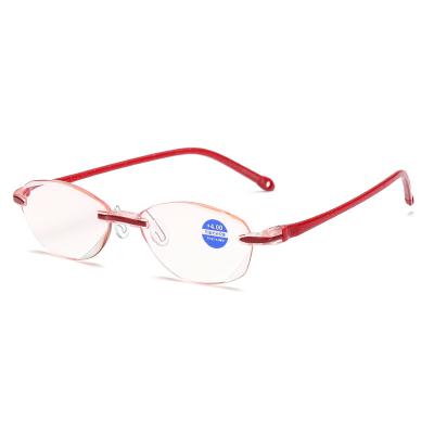 China PC Fashion Rimless Cheap Price Fast Delivery Gift Reading Glasses Women for sale