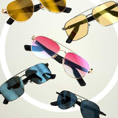 China Fashion Sunglasses 2022 Trendy Smart Audio Sunglasses With Speaker Wireless Stereo TWS Earphone Music Glasses For Women Men Support Custom Logo for sale