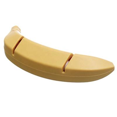 China Stone Grinder Knives Banana Shape Disposable Kitchen Sharpening Portable Knife Sharpeners For Sharpening Blades for sale