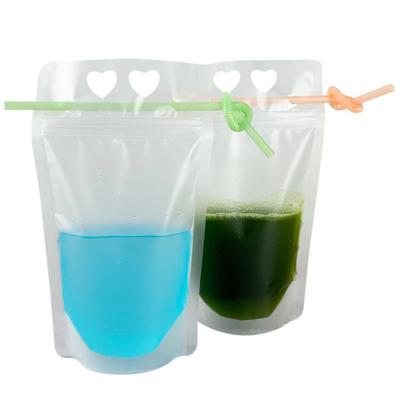 China Drinkware Hot Sale Party Beverage Bags Clear Pouches Drinks 500Ml Pouch for sale