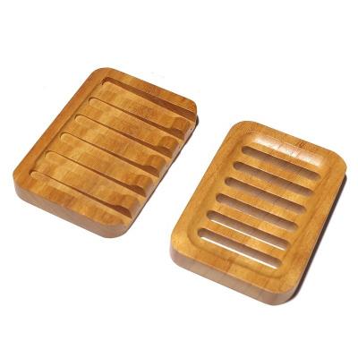 China Traditional Teak Wood Soap Saver Holder Wooden Countertops Bar Soap Dish Bathroom Soap Dish With Slanted Waterfall for sale