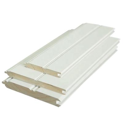 China Modern White Primed Tongue And Groove Wall Panel Wood Molding Exterior Wall Panels TAP&GO for sale