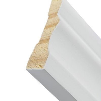 China All White Painted Wooden Wall Decoration Wood Panel Molding Decorative Strip Bordering Strip for sale