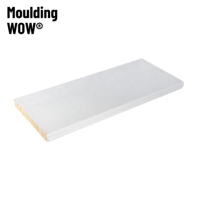 China Wainscoting Modern White Wood Siding Panels Exterior Wall Mount Frames Wood Wall Panel for sale