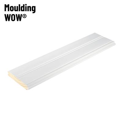 China Crown Molding MDF Wainscoting Siding Panels Modern Exterior Wall Molding White Wood Molding for sale