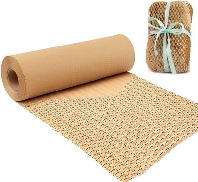 China Eco - Friendly Biodegradable Shockproof Cushioning Envelope Roll Honeycomb Packaging Paper for sale