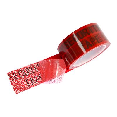 China ANTI-STATIC Red Security VACUUM Film Tamper Evident Tape for sale