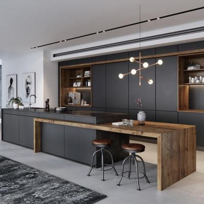 Китай UV lacquer modern Italian design kitchen cabinet dark for home продается