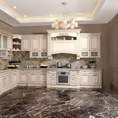 China italian cabinet luxury white kitchen cabinets with counter top for villa house à venda