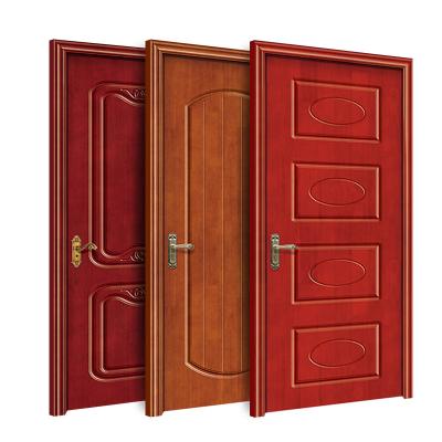 중국 Cheap price solid oak wood apartment interior wood doors for bedroom 판매용