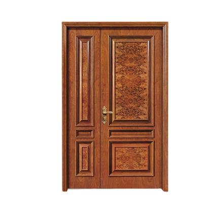 China Good quality unique carved double wooden door handmade carving door designs à venda